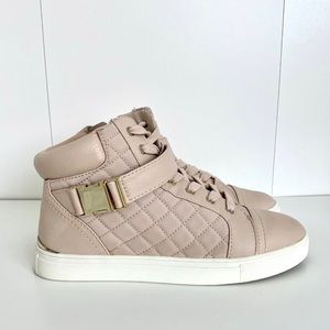 Aldo high top sneakers beige